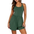 thumbnail image 1 of RKSTN Jumpsuits for Women Summer Fashion Solid Color Running Workout Rompers Exercise Gym Yoga Sprots Loose Fit Backless Jumpsuits, 1 of 5