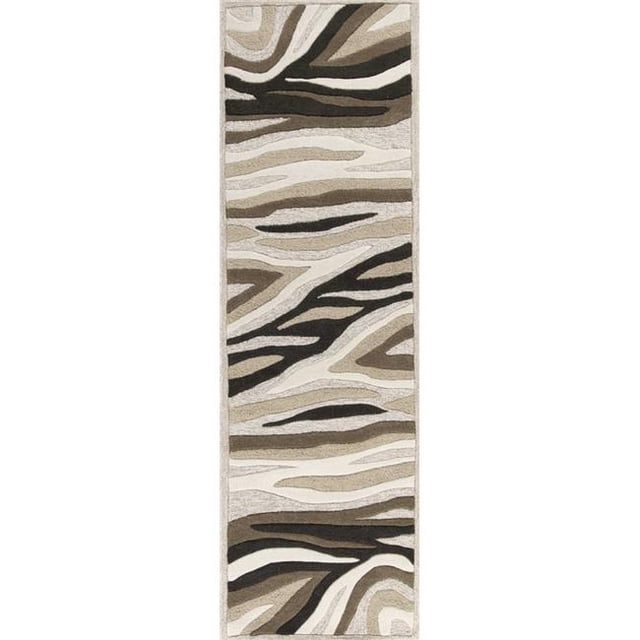 HomeRoots 352300 2 ft. 3 in. x 7 ft. 6 in. Runner Wool Natural Area Rug