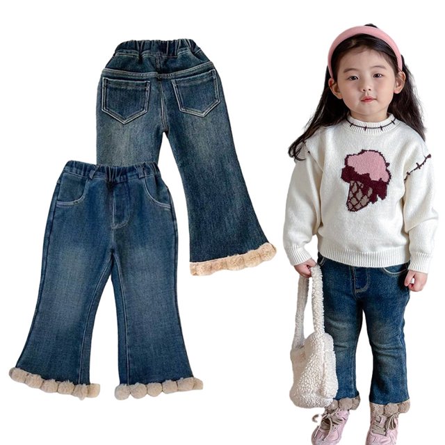Robe d'Automne Hiver pour Bébé Fille Robe en Velours Côtelé Manches Longues pour 1-8 Ans