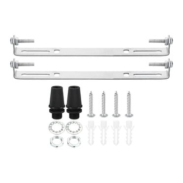 Unique Bargains 185mm Ceiling Light Plate Kit Light Fixture Mounting Bracket Plate Crossbar for Pendant Wall Light 2 Set