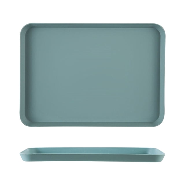 Jierger Large Rectangular Cookie Sheet, Multi-Purpose Kitchen Tray for Baking BBQ, Creative Serving Tray for Tea Cups Fruit Plates, Home Cooking Tool, 8.26x11.53 Inch