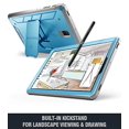 thumbnail image 4 of Poetic Revolution [360 Degree Protection] [Kick-Stand] Full-Body Rugged Heavy Duty Case with [Built-in-Screen Protector] for Samsung Galaxy Tab S4 10.5 Inch Blue, 4 of 7