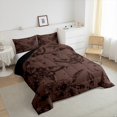 thumbnail image 4 of Erosebridal Damask Moth Bedding Full Comforter Set, Sugar Skull Down Comforter, Mandala Flower Decor, Ultra Soft 3-Piece, 4 of 8