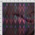 thumbnail image 4 of oneOone Rayon Dark Magenta Fabric Argyle Craft Projects Decor Fabric Printed By The Yard 56 Inch Wide, 4 of 4