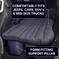 thumbnail image 3 of AirBedz Rear Seat Air Mattress PPI-BLK PV CARMAT With DC Portable Air Pump; Heavy Duty PVC; Black; With Inflatable Pillow, 3 of 7