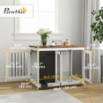 thumbnail image 3 of PawHut 39" Dog Crate Furniture Side End Table for Large Dogs w/ Blackboard, 3 of 10