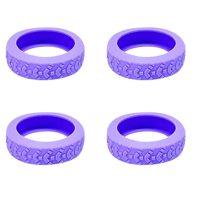 LSLJS 4pcs Luggage Roller Protector, Colorful Silent Silicone Luggage Wheel Covers, Luggage Wheel Covers, small Luggage with Wheels, Suitcase Wheels, suitcase Wheels, Home Essentials