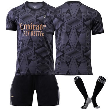 Arsenal 22/23 Maillot Extérieur Maillot de Soccer d'Équipe Ensemble 3 Pcs pour Enfants Adultes