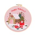 thumbnail image 4 of Abbracc Christmas Embroidery Kit Decorative DIY Xmas Home Decor Cute Hand Embroidery Santa Claus, 4 of 9