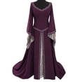 thumbnail image 1 of Renaissance Faire Robe,Renaissance Faire Robe pour Femmes Médiévale Victorienne Robe de Bal Régence Irlandaise Paysanne Robes Halloween Vêtements de Fête Renaissance Faire Corset Vêtements, 1 of 1