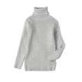 thumbnail image 2 of Qertyioot Chandail à Col Roulé en Tricot pour Tout-Petits Enfants Bébé Doux Uni Chaud Chandail Crochet Chandail, 2 of 4