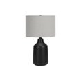 thumbnail image 4 of Monarch Specialties Lighting, 24"h, Table Lamp, Black Concrete, Grey Shade, Contemporary, 4 of 6