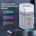 thumbnail image 4 of Portable Electric Beard Trimmer Digital Display Pocket Trimmer Travel Lithium Ion Battery, 4 of 7