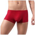 thumbnail image 1 of TIHLMK sous-Vêtements pour Hommes Tendance Mode Rayures Colorées Confortables Boxeurs Taille Basse, 1 of 7
