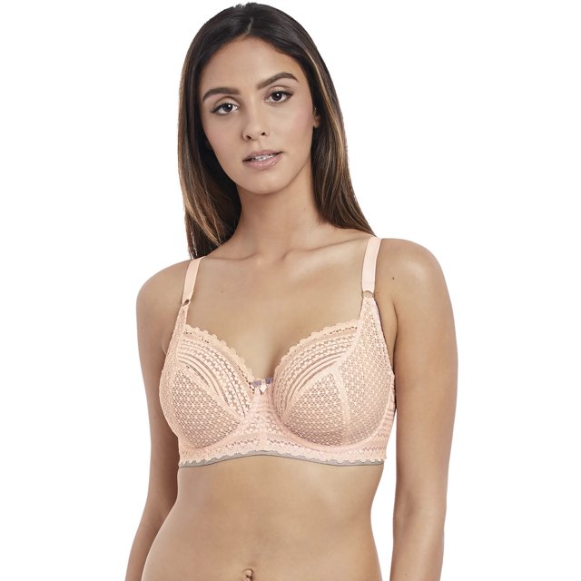 Freya Womens Daisy Lace Underwire Balcony Bra, 34B, Blush
