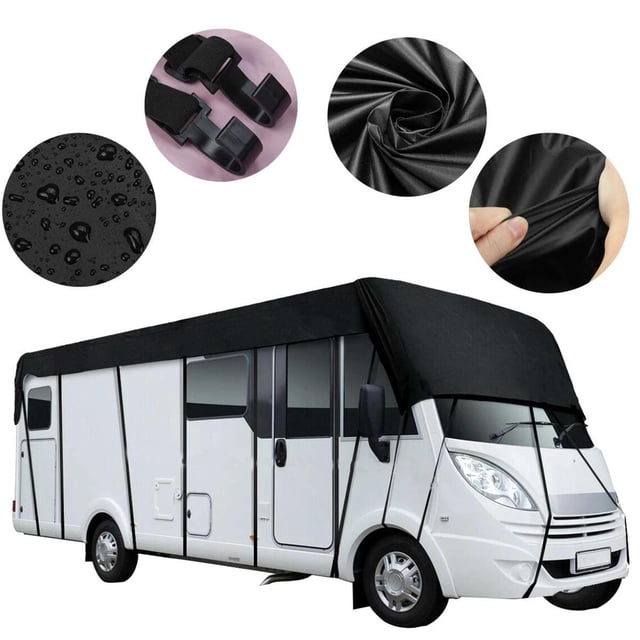 Noir Protecteur Durable Pliable Imperméable 7,5 m x