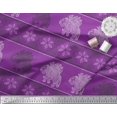 thumbnail image 3 of Soimoi Rayon Fabric Floral & Elephant Block Decor Fabric Printed Yard 42 Inch Wide, 3 of 3