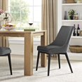 thumbnail image 5 of Modway Viscount 19" Solid Rubberwood and Fabric Dining Chair, Gray, 5 of 5