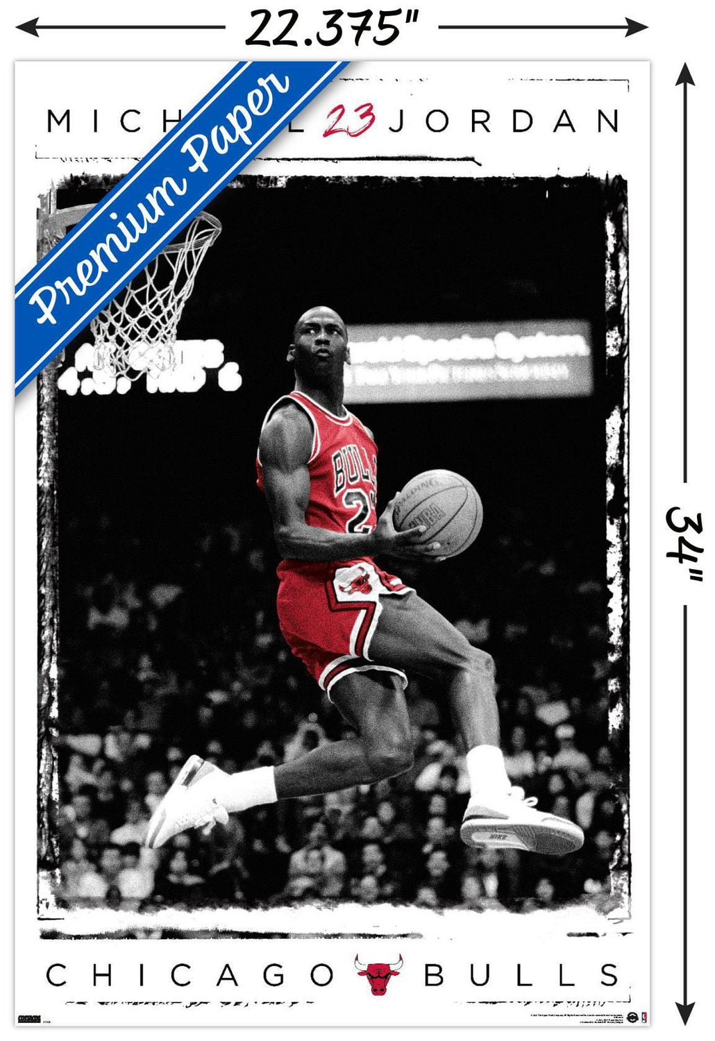 Michael Jordan - Dunk Wall Poster