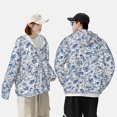 thumbnail image 4 of Vsdgher Rabbit And Butterfly Print Adult Hoodie Shirts Rash Guard for Men Women,Long Sleeve Sun Protection Fishing Shirts for Athletic Running Swim-3X-Large, 4 of 7