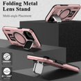 thumbnail image 5 of KOMI for iPhone 16 Pro Max MagSafe Case with Adjustable Metal Camera Lens Cover Stand with 1 Screen Protector,[Mil-Grade Protect] Rugged Heavy Duty Magnetic Case for iPhone 16 Pro Max 6.9" Rose Gold, 5 of 5