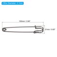 thumbnail image 2 of Uxcell Safety Pins 3.94 Inch Large Metal Sewing Pins Black 10Pcs, 2 of 5