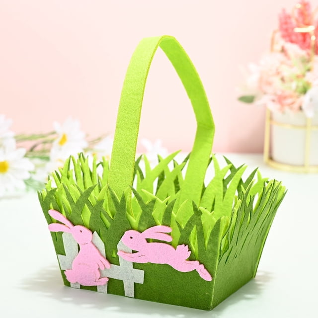 karymi Portable Non-Woven Basket Decoration Easter Basket Home Textile Storage Storage Container Up to 60% off