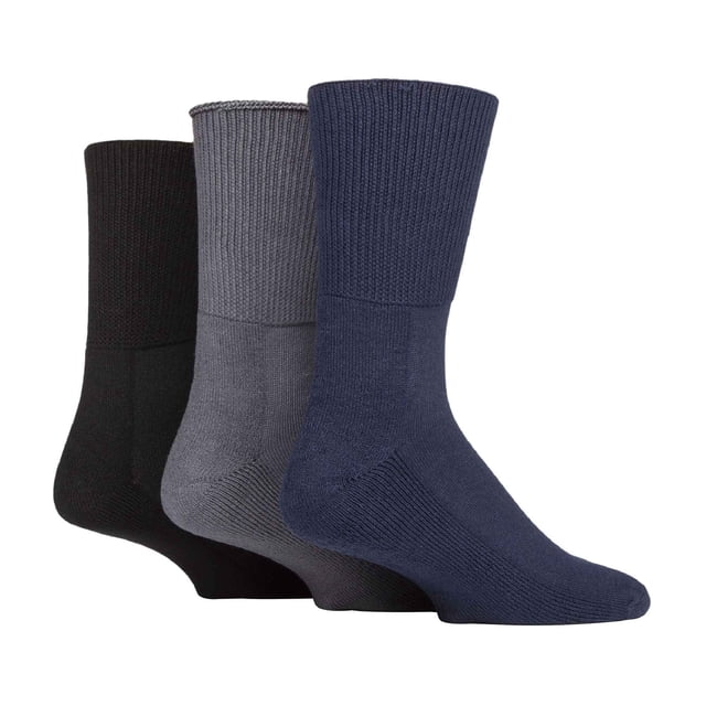 IOMI Footnurse - 3 Pack Unisex Extra Wide Bamboo Diabetic Socks