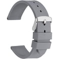 thumbnail image 1 of Silicone Rubber Watch Strap, 22mm, Gray, 1 of 6