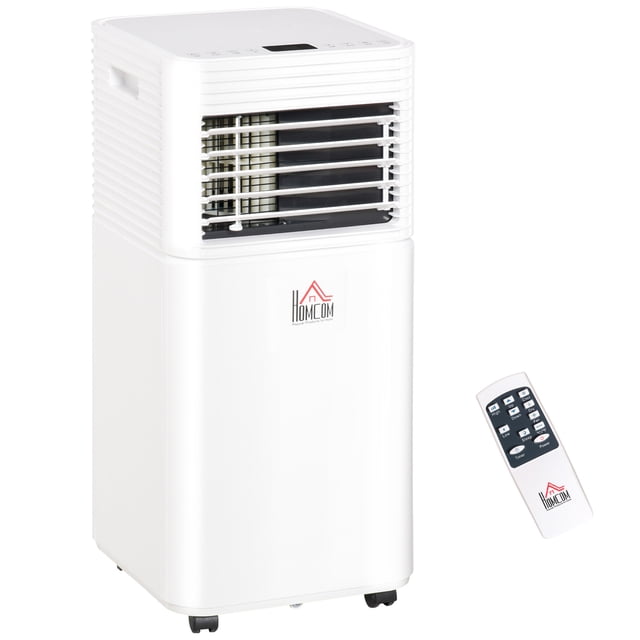 HOMCOM 8000 BTU Air Conditioner, Quiet AC Unit with Remote Control, White