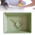 thumbnail image 4 of DOLITY Cat Litter Box Pet Litter Tray Toilet Litter Pan Kitty with Green, 4 of 7