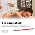 thumbnail image 3 of Cupping Torch, Stainless Steel Traditional Fire Cupping Ignition Rod 2PCS Cotton Head Wood Handle  For Beauty Salon, 3 of 8