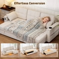 thumbnail image 4 of HOMCOM Sofa Bed, Pull Out Sleeper Couch with USB Ports, Chaise Storage, 4 of 10