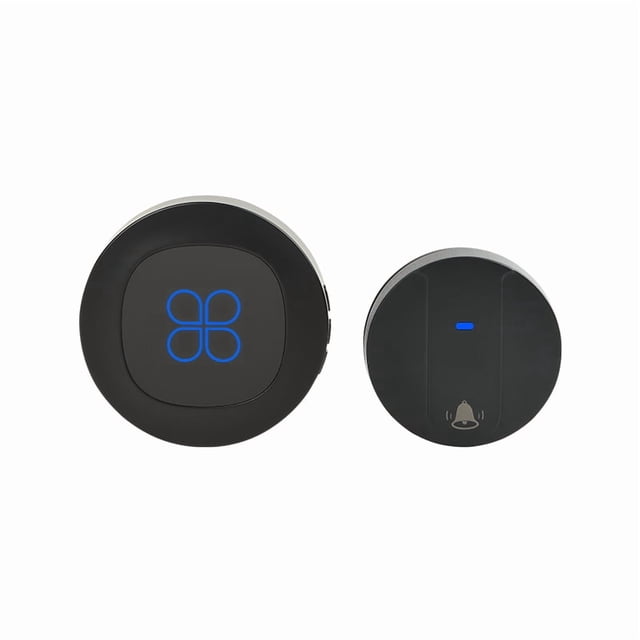 Battery-Free Self-Powered Wireless Doorbell R16 with LED Light Transmitter, 180m Long Range, IP68 Waterproof, 58 Chimes, 4-Level Volume (0-105dB), 433.92MHz Frequency, 110-230V AC Receiver, US Plug,