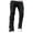 Black, variant on fartey Men's Stacked Streetwear Denim Pants Slim FItted Patch Distressed Destroyed Pants Ripped Jeans With Zipper Button Hip Hop Jeans