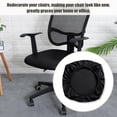 thumbnail image 4 of Waterproof Office Desk Chair Seat Cover, PU Leather Chair Covers, Stretchable Rotating Computer Chair Slipcovers Protector Black (Only Cover), 4 of 12