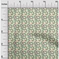 thumbnail image 1 of oneOone Cotton Poplin Fabric Leaves & Swirl Block Decor Fabric Printed BTY 56 Inch Wide, 1 of 4