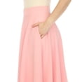 thumbnail image 4 of White Mark Jupe Midi Évasée Tasmin pour Femmes, 4 of 6