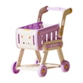 thumbnail image 3 of BELOVING Panier d'Achats pour Enfants Jouets Créatifs Jeu d'Imitation pour Enfants Cadeaux de Fête pour Bébé Violet, 3 of 9