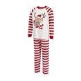 thumbnail image 2 of Faithtur Vêtements de Nuit Parent-Enfant de Noël Col Rond Hauts à Imprimé Elk Pantalons, 2 of 9