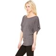 thumbnail image 4 of Bella + Canvas Ladies' Flowy Draped Sleeve Dolman T-Shirt, 4 of 5