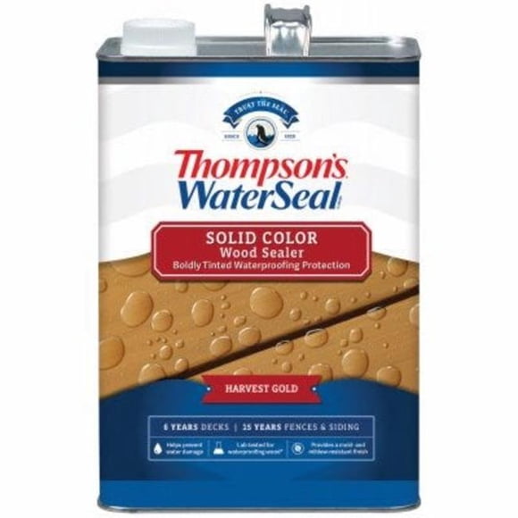 Thompsons Waterseal 185953 1 gal Teinture Solide Imperméable, Or Récolte