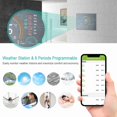thumbnail image 3 of Smart Thermostat Programmable Touchscreen LCD Boiler Heating Thermoregulator with Weather Index Humidity Display for Home House Boiler Heating System Black White Silver, 3 of 7