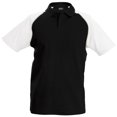 thumbnail image 1 of Kariban Polo de Baseball Contrasté pour Hommes, 1 of 1
