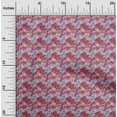 thumbnail image 2 of oneOone Velvet Pink Fabric Leaves Sewing Craft Projects Fabric Prints By Yard 58 Inch Wide, 2 of 5