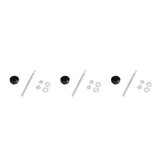 Ruiboury Lightweight Hood Lock For Car Modification Security Sleek Affordable black DP17-25 3Set
