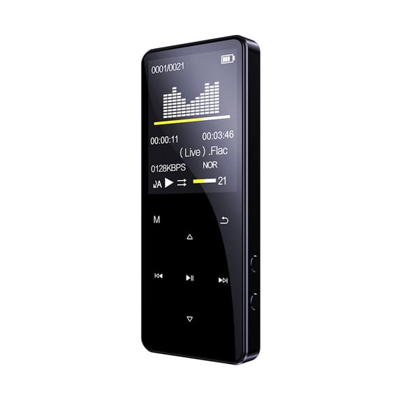 Lecteur Mp4 Multifonction Portable Radio Fm Bluetooth 5.0 Afficheur de Musique en Métal
