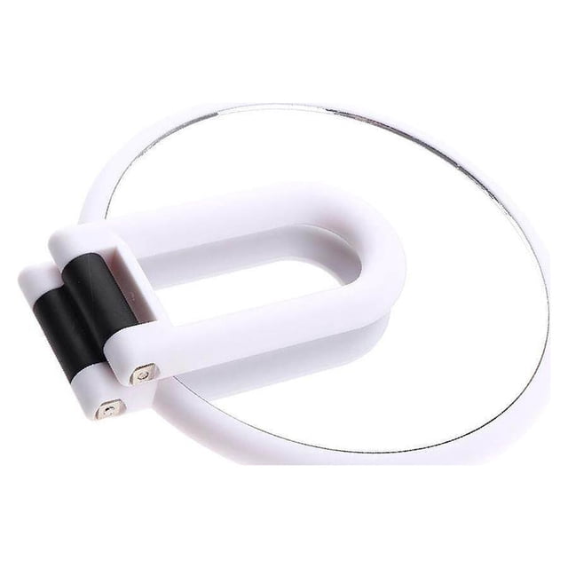 Miroir de Maquillage Double Face Rond avec Trou pour Cintre X2