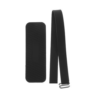 Unique Bargains Sangle de Prise pour Téléphone Sangle de Poignet Portable Cordon Élastique en Silicone avec Poignée pour Étui de Téléphones Noir 1 Pcs