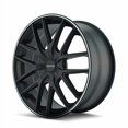 thumbnail image 4 of Touren 3260-8814MB 5-108- 5-112.3 PCD Tr60 Roue Anneau Noir Mat, 4 of 4